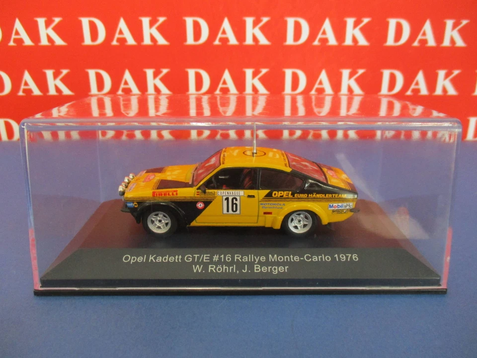 Die cast 1/43 Modellino Auto Opel Kadett GT-E Rally Monte Carlo 1976 W. Rohrl - Immagine 4 di 4