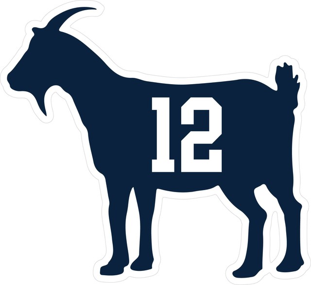 Tom Brady GOAT #12 Decal ~ Car / Truck Vinyl Sticker - Wall Graphics ...