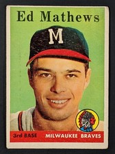 1958 Topps #440 Ed Mathews Milwaukee Braves