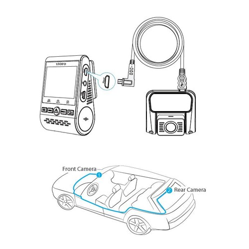 Viofo A129 DUO Rear Camera Cable (6M, 8M and 10M lengths) - Picture 2 of 5