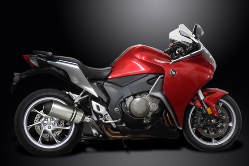 Kit silenciador escape titanio X-Oval 10" Honda VFR1200F 2010-15 Delkevic - Imagen 5 de 6