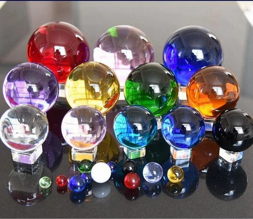 60-200MM Round Glass Crystal Ball Sphere Buyers Select the Size Magic Ball - Picture 1 of 15