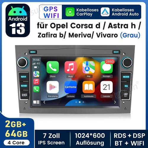 Für Opel Astra H Zafira B Corsa C D Carplay Android13 Autoradio GPS Navi WiFi FM - Bild 2 von 15