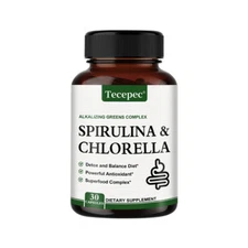 Organic Spirulina and Chlorella Capsules – Detoxification and Dietary Balance