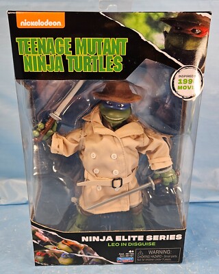 Teenage Mutant Ninja Turtles Leonardo Leo In Disguise Action Figure New.
