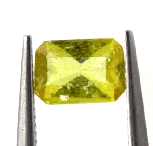 0,14 quilates zafiro amarillo natural suelto octágono sin calefacción tamaño pequeño gema 4x2 mm - Imagen 5 de 7