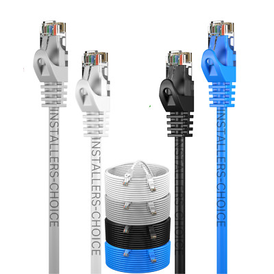 Cat5E Patch Cord for Router Internet Ethernet Network Modem Wire 1.5FT-200FT Lot