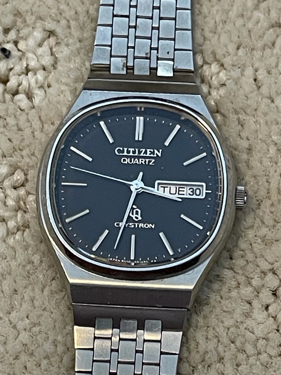 Citizen crystron quartz best sale watch