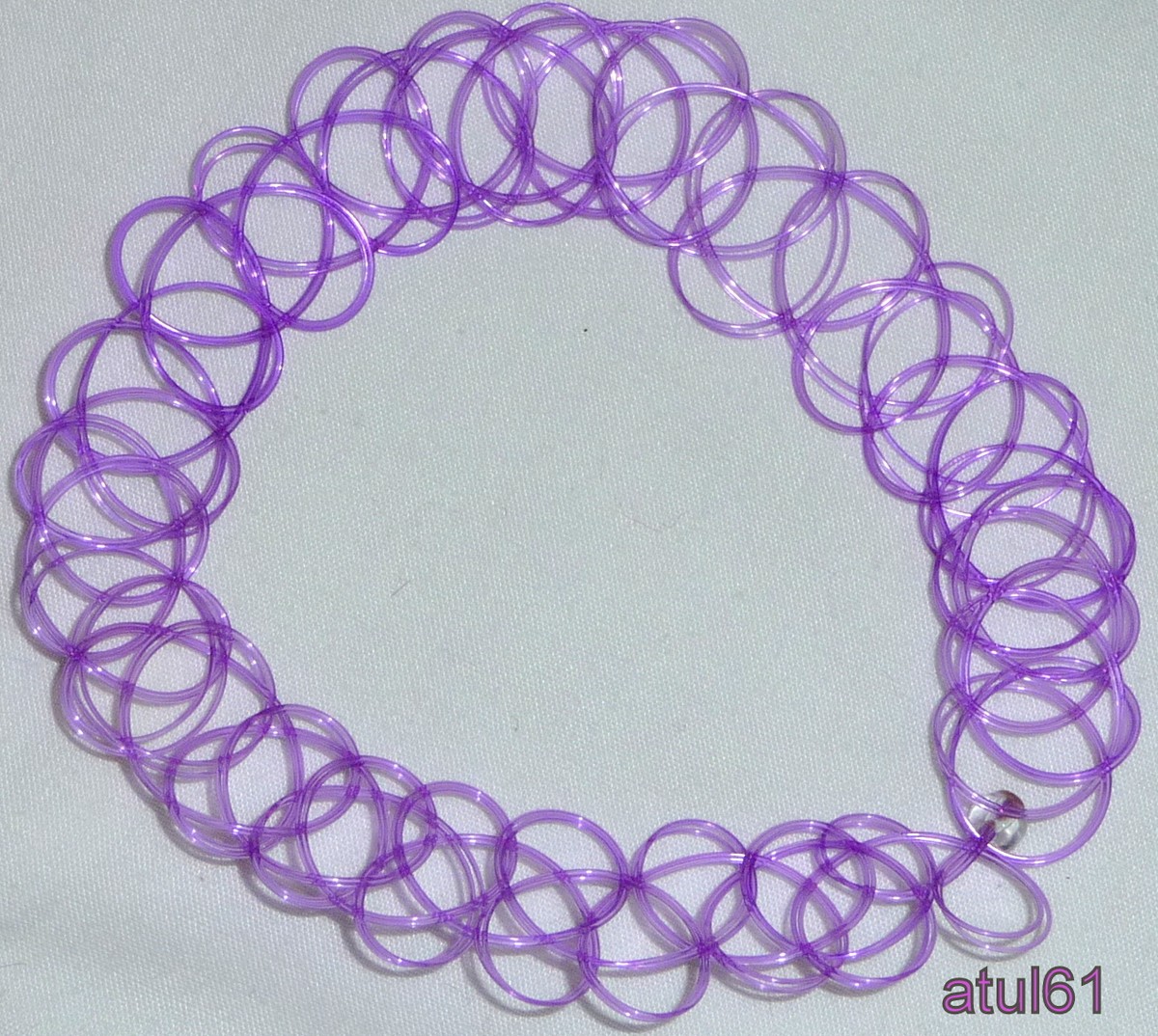 Collana Stretcho Choker Nuova Nera Retro Henné Vintage Elastica Boho
