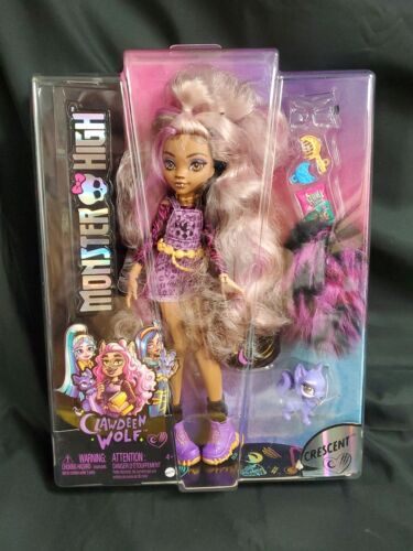 Monster High Clawdeen Wolf Fashion Doll And Crescent HHK52 NEW Sealed - Afbeelding 1 van 5