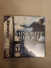 Minority Report (Nintendo Game Boy Advance, 2002) Brand New Sealed