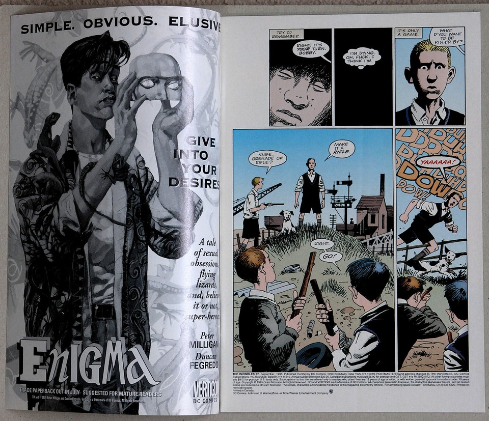 Invisibles #12 Vol 1 - DC Comics / Vertigo - Grant Morrison - Steve ...