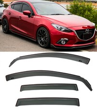 For 14-18 Mazda 3 Sport In-channel Style Side Window Visors Rain Guards Jdm New For 14-18 Mazda 3 Sport In-channel Style Side Window Visors Rain Guards Jdm New