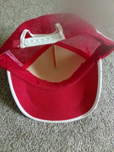 Vintage Snapback Trucker Hat Indiana Bobby Knight Dog Catcher Rare 3 Stripe Red - Picture 15 of 16
