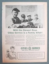 Dated 1960 Cities Servic Ad Photo Endorsed by Stewart Family of Springfield Ohio