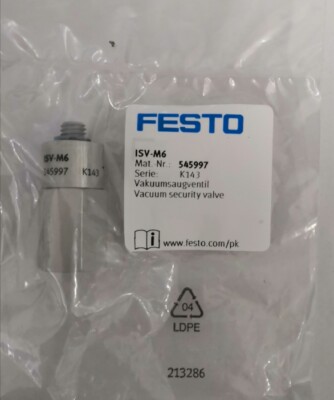 FESTO-ISV-M6 (545997) 1PC New vacuum safety valve