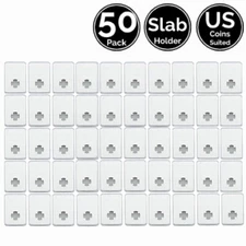50 Pack 21 mm Slab Coin Snap Holder 4 US Nickel w/ Flexible Variation Options