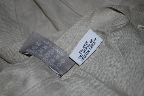 Pottery Barn Belgian Heritage 100% Linen Flax Duvet Full Queen Libeco - Picture 4 of 6