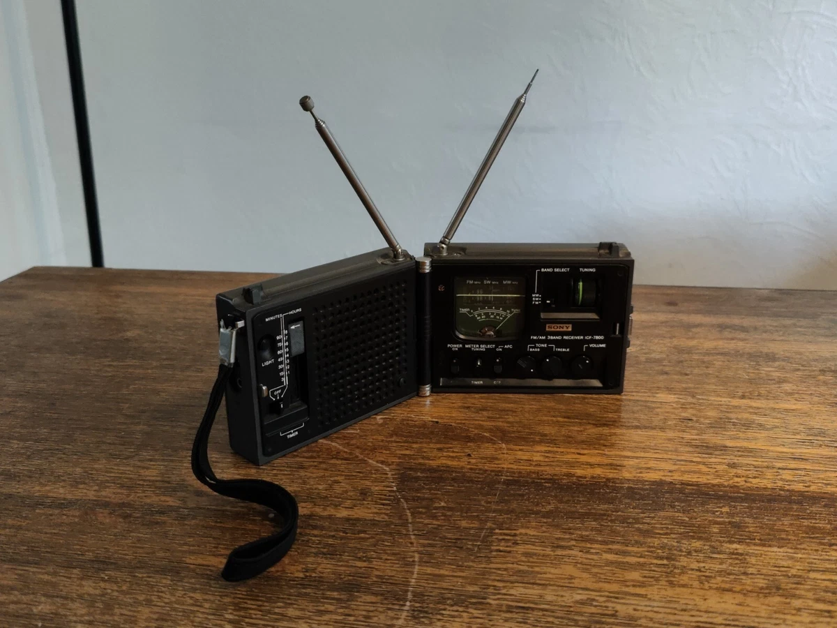 Sony ICF-7800 Vintage AM/FM-Radio 1970er Jahre – FM Funktioniert