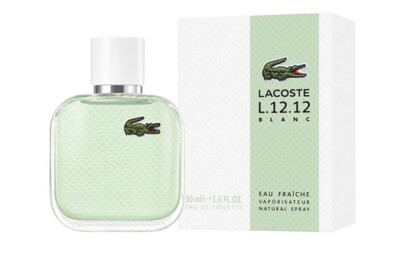 LACOSTE Men's L.12.12 Blanc Eau Fraîche Eau de Toilette Spray 100Ml NIB SEALED