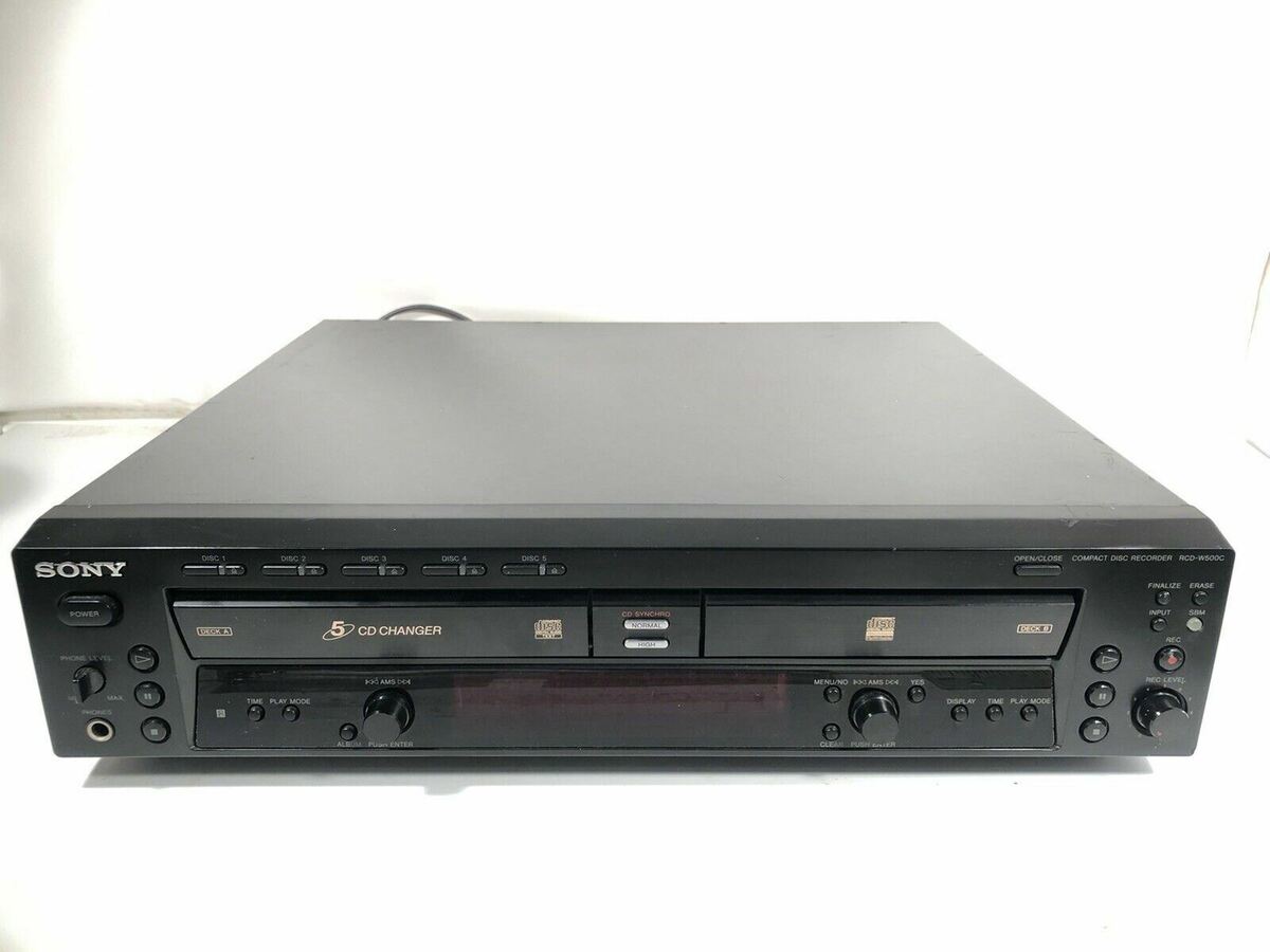 Sony RCD-W500C Compact Disc Recorder Vintage CD Player - For Sony RCD-W500C Compact Disc Recorder Vintage CD Player - For