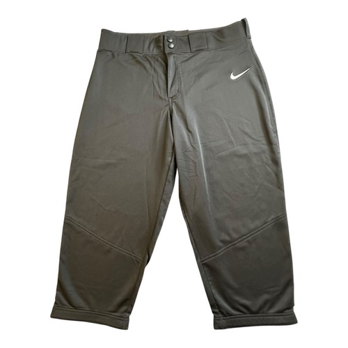 Nike Team Women’s Softball Black Capri Pants Size Large Knickers