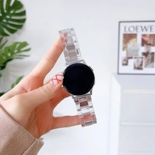 Women Resin 20 22mm Strap for Samsung Galaxy Watch 4 46 active 2 40 44mm S3