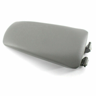 Leather Armrest Center Console Lid Cover for 2002-2006 Audi A4 B6 B7 Gray B00B