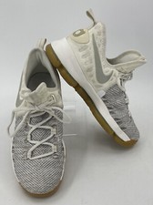 Nike Zoom KD 9 GS KEVIN DURANT Pale Grey Flyknit Sneakers Youth 7Y 855908-098