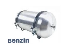 Vertical Fuel Tank Gas Tank 8''x16'' 3.25 Gallon 1/4 NPT Spun Aluminum Top Fill