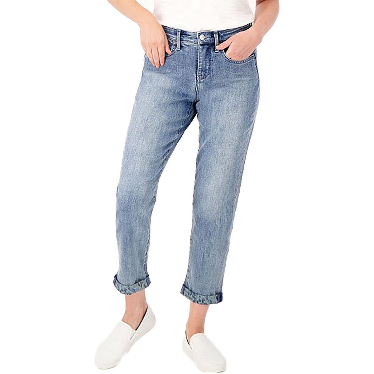 NYDJ Женские джинсы-скинни Margot Girlfriend Blue Slimming Denim 0 BHFO 5141