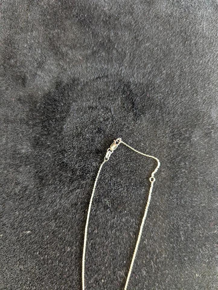 Roberto Coin 18K белое золото цепочка и собака кости подвеска - Изображение 4 из 4