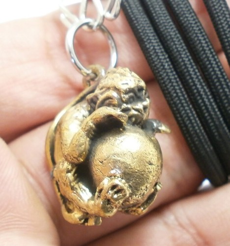 LORD HANUMAN MONKEY MAGIC BALL MUAY THAI AMULET LIFE PROTECTION PENDANT NECKLACE - Picture 12 of 12