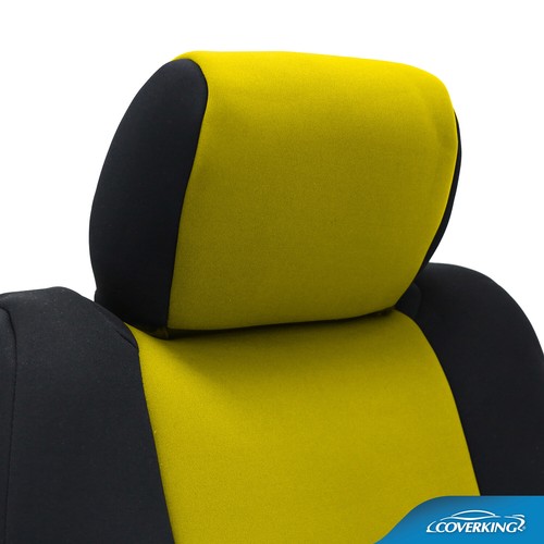 Premium Genuine Neoprene Custom Front Seat Covers for Jeep Wrangler TJ with Logo - Picture 14 of 16