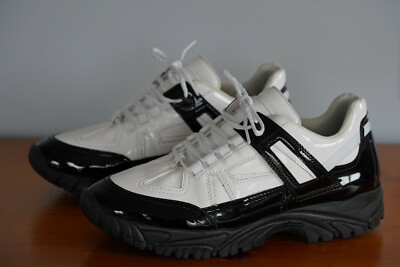 Maison Margiela Paris Security Patent Leather Sneakers Men 10.5 EU
