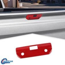 Red Tailgate Handle Panel Decor Cover Trim Shell Guard For Chevy Silverado 2019+