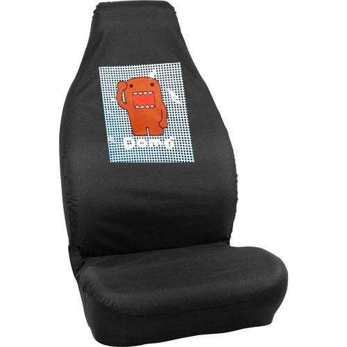 Cubierta de asiento de coche Domo Kun ajuste universal conductor pasajero negra 1 pieza japonesa - Imagen 1 de 3