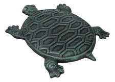 Cast Iron Verdigris Marine Sea Turtle Pattern...