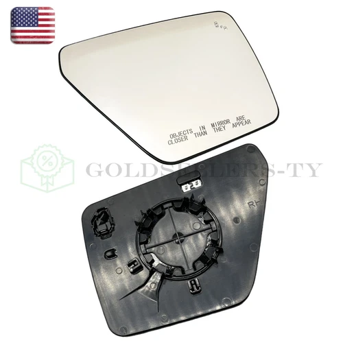 Passenger Right Side Mirror Glass Heated W/Blind Spot for 2021-2024 Ford F150