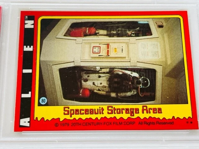 Alien Trading Card 1979 Sigourney Weaver Fox 20th PSA 9 Ripley Spacesuit Storage - Image 3 of 4