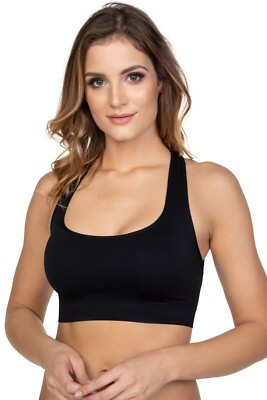 Women's Premium Sports Bra With Criss-Cross Back - High Support For Yoga, Gym & Intense Workouts