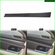 For Cadillac XTS 2013-19 Real Carbon Fiber Interior Passenger Dashboard Trim