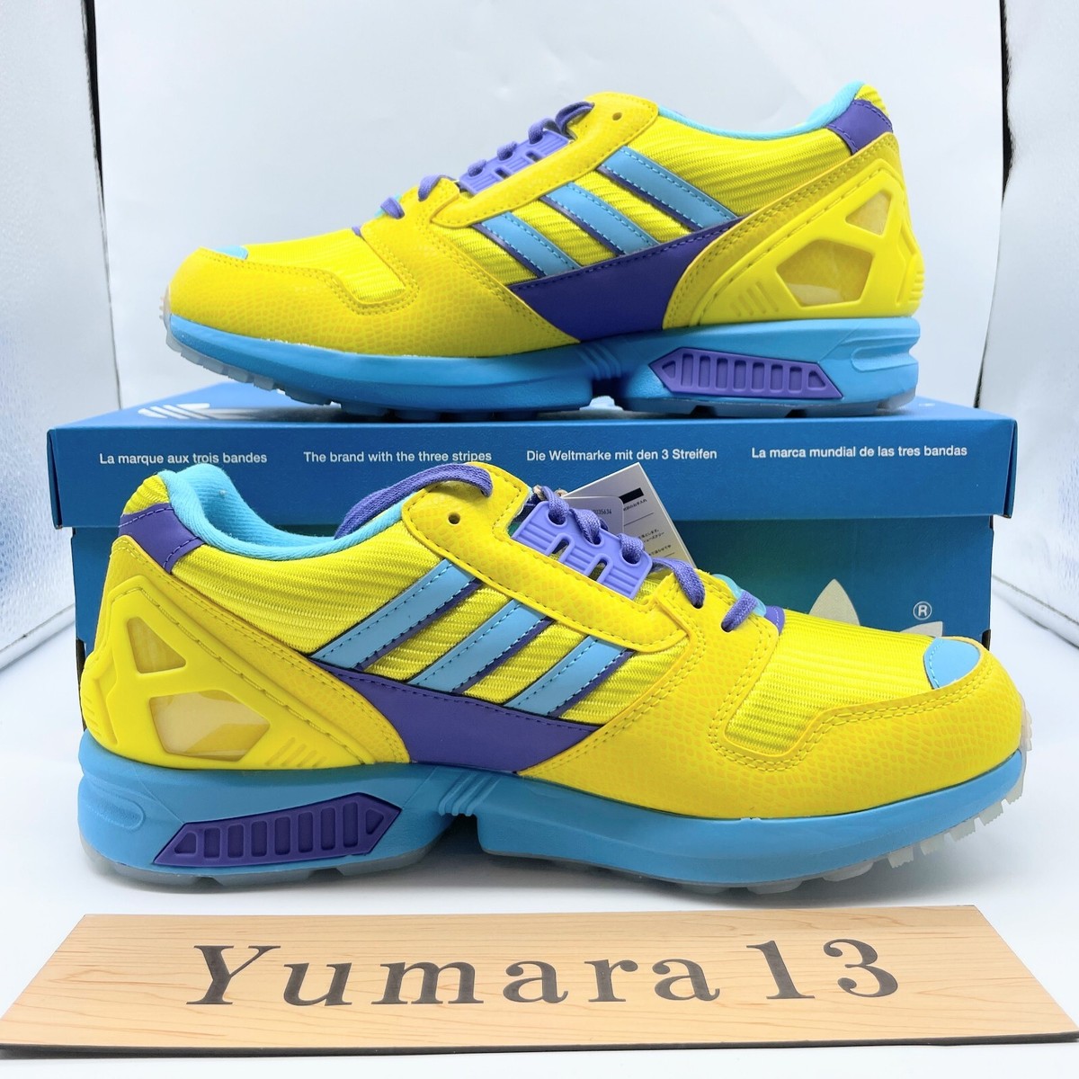 atmos × adidas Originals ZX8000 Ura Yellow Blue JQ2580 Men's atmos × adidas Originals ZX8000 Ura Yellow Blue JQ2580 Men's