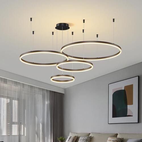 Lámpara LED Redonda Metal Interior Colgante Moderna Ac 110-220 V Multicolor - Imagen 3 de 24