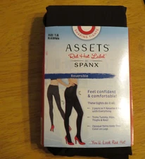 Assets By Spanx Red Hot Label Reversible Shaping Tights Size 1 (95-125 lbs)