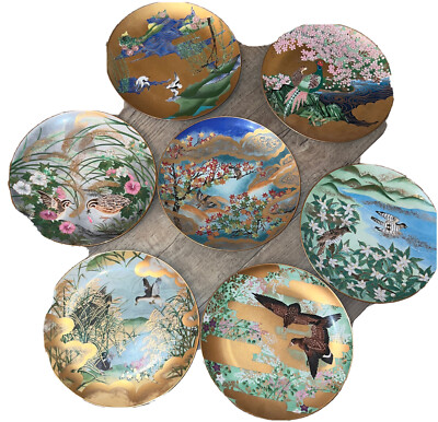 Franklin Nobato The Poetic Garden Of Japan Birds 7 Plates Hamilton