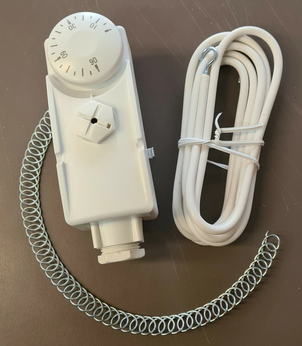 TEAMS CLAMP ON HOT WATER CYLINDER DIAL THERMOSTAT PIPE STAT INC MOUNTING  STRAP | eBay