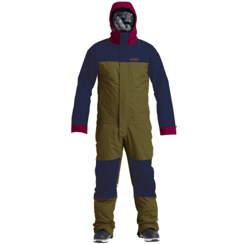 AIRBLASTER Mens 2022 Snowboard STRETCH FREEDOM SUIT Snowsuit Olive Navy Ox - 第 1/1 張圖片