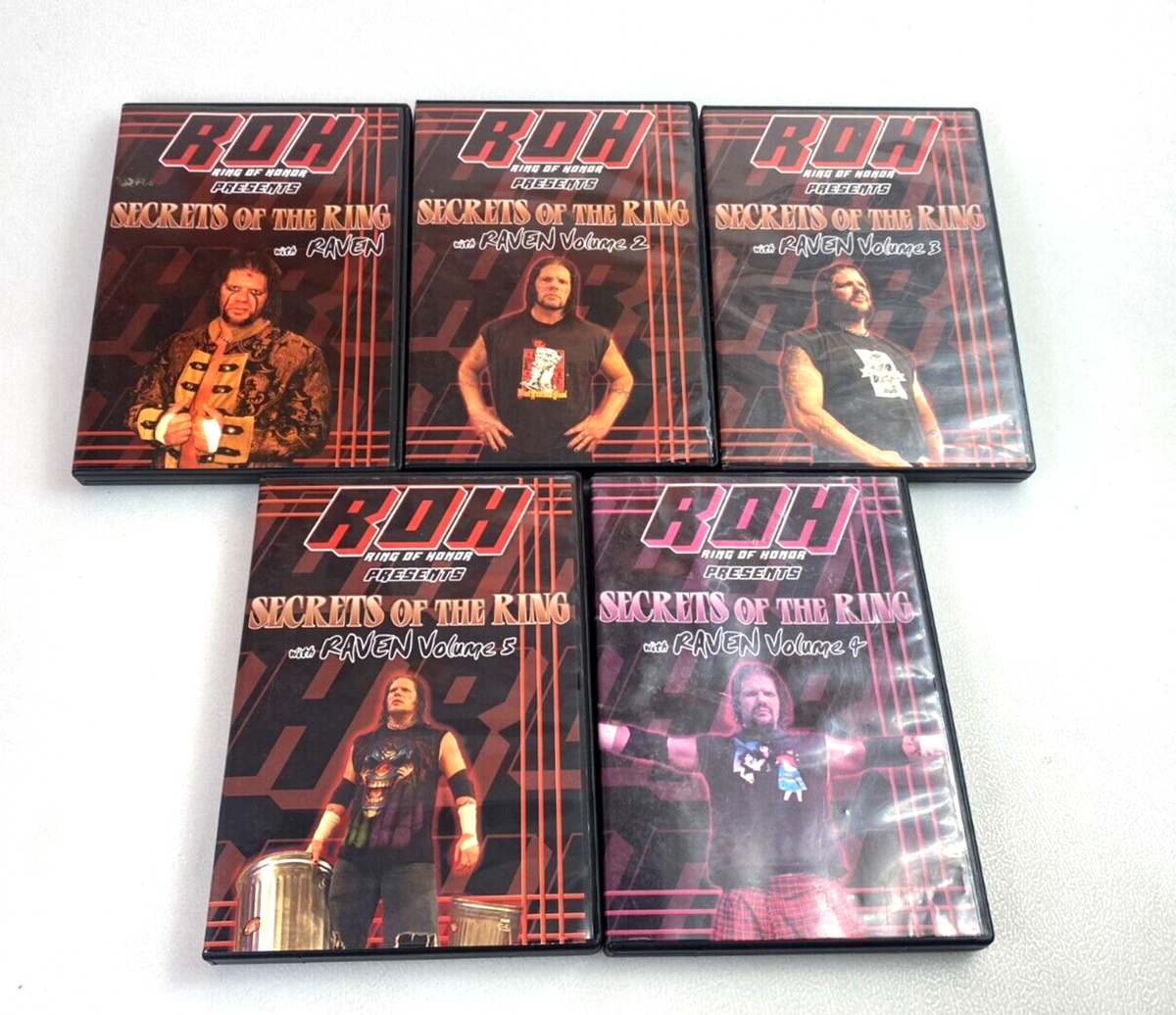 Raven's Secrets of the Ring Vol. 1-5 ROH Ring Of Honor Pro