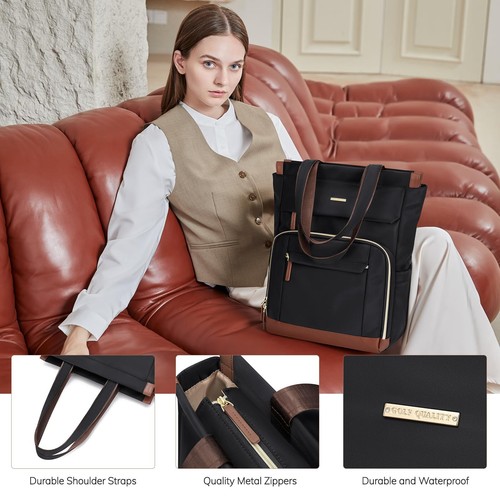 Sac à Dos pour Ordinateur Portable 16 Pouces Elegant Sac à Dos Universitaire ... - Afbeelding 5 van 9